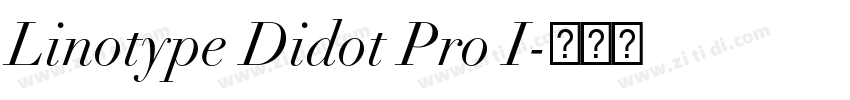 Linotype Didot Pro I字体转换